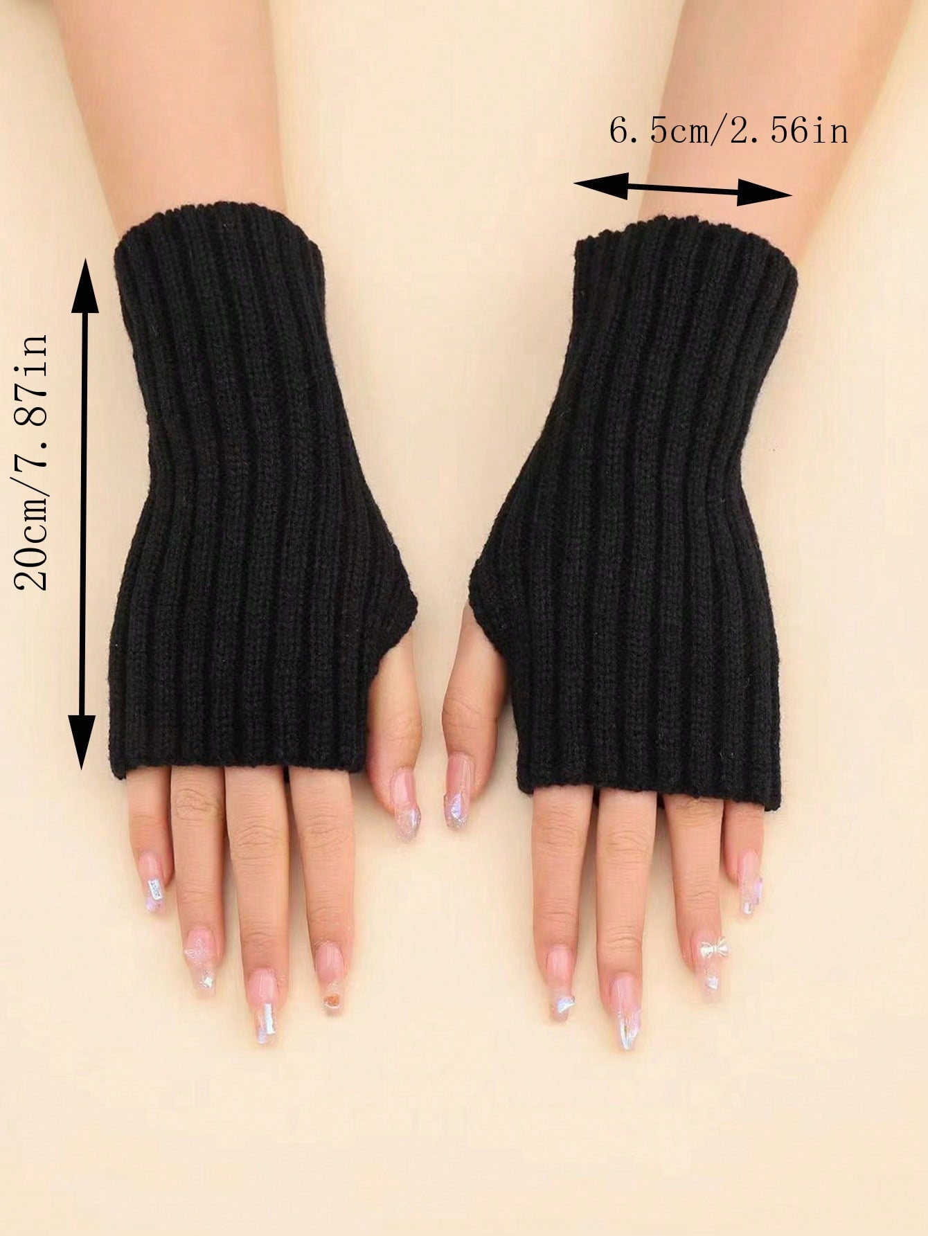 1 pièce Gants sans doigts de couleur unie résistant au vent, pour enfants/adolescents, pour l'automne/hiver, pour un usage extérieur