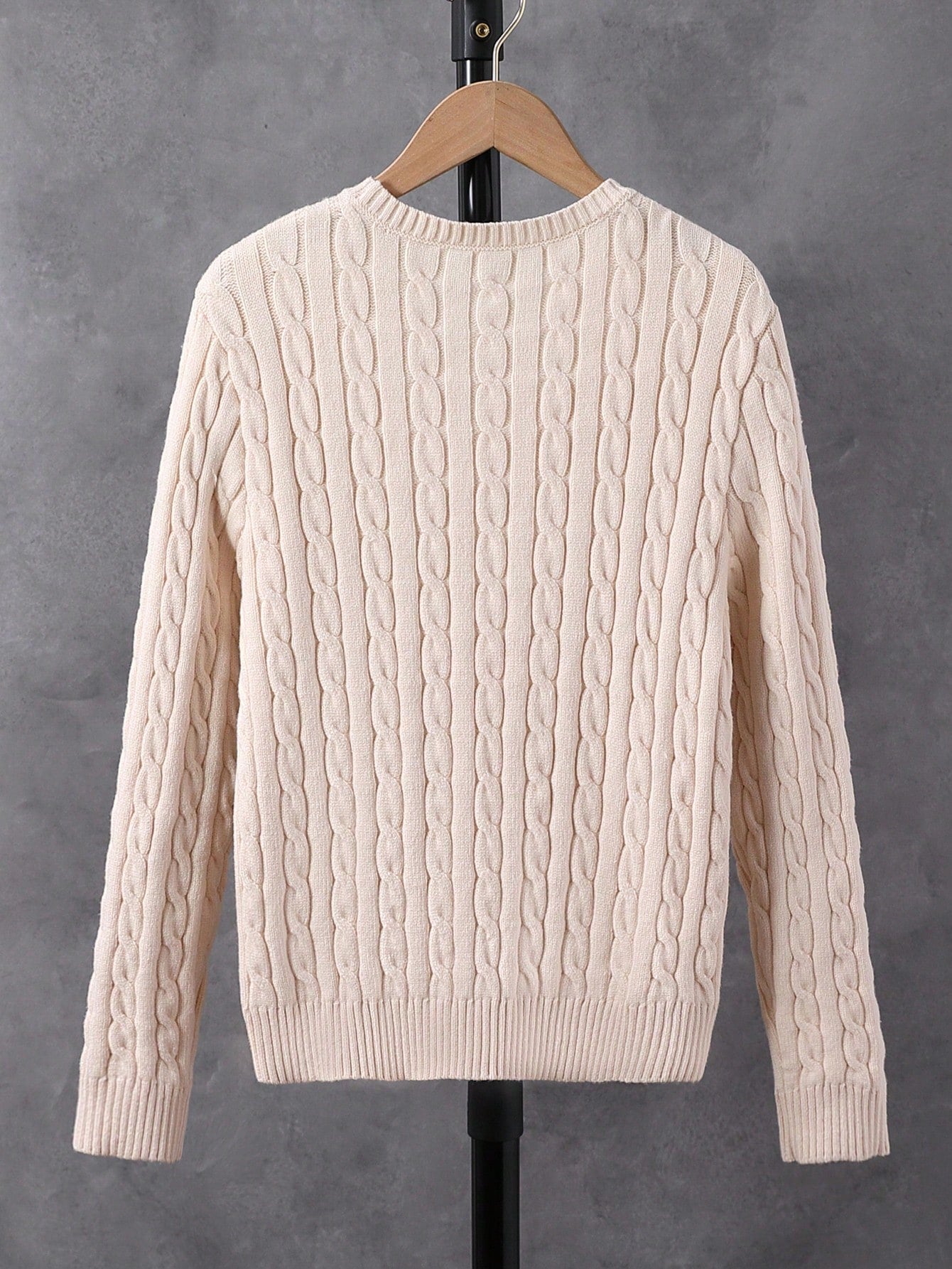 Pull col rond à grosse maille pour garçons adolescents, convient pour le printemps, l'été, l'automne. Style de rue décontracté pour l'école, la maison, les voyages, les fêtes