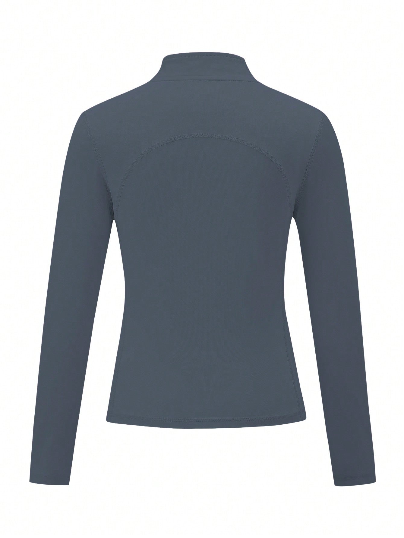 Veste de yoga grise ajustée pour préadolescentes, convient pour le yoga, le pilates, la course et les activités de plein air