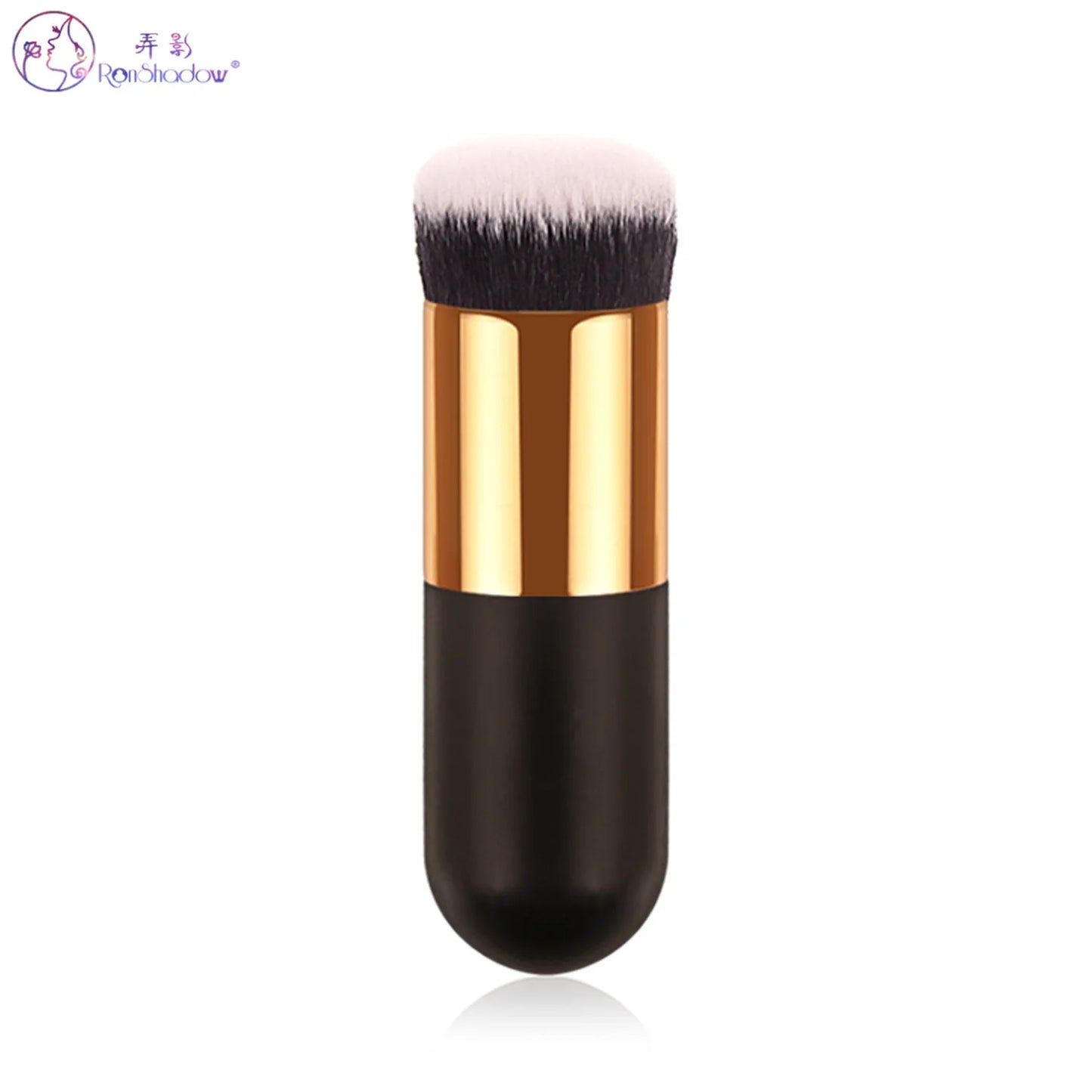 Pinceau de Maquillage Portable Ronshadow - Fond de Teint et Poudre Cosmétique, Brosse Pudgy Beauté