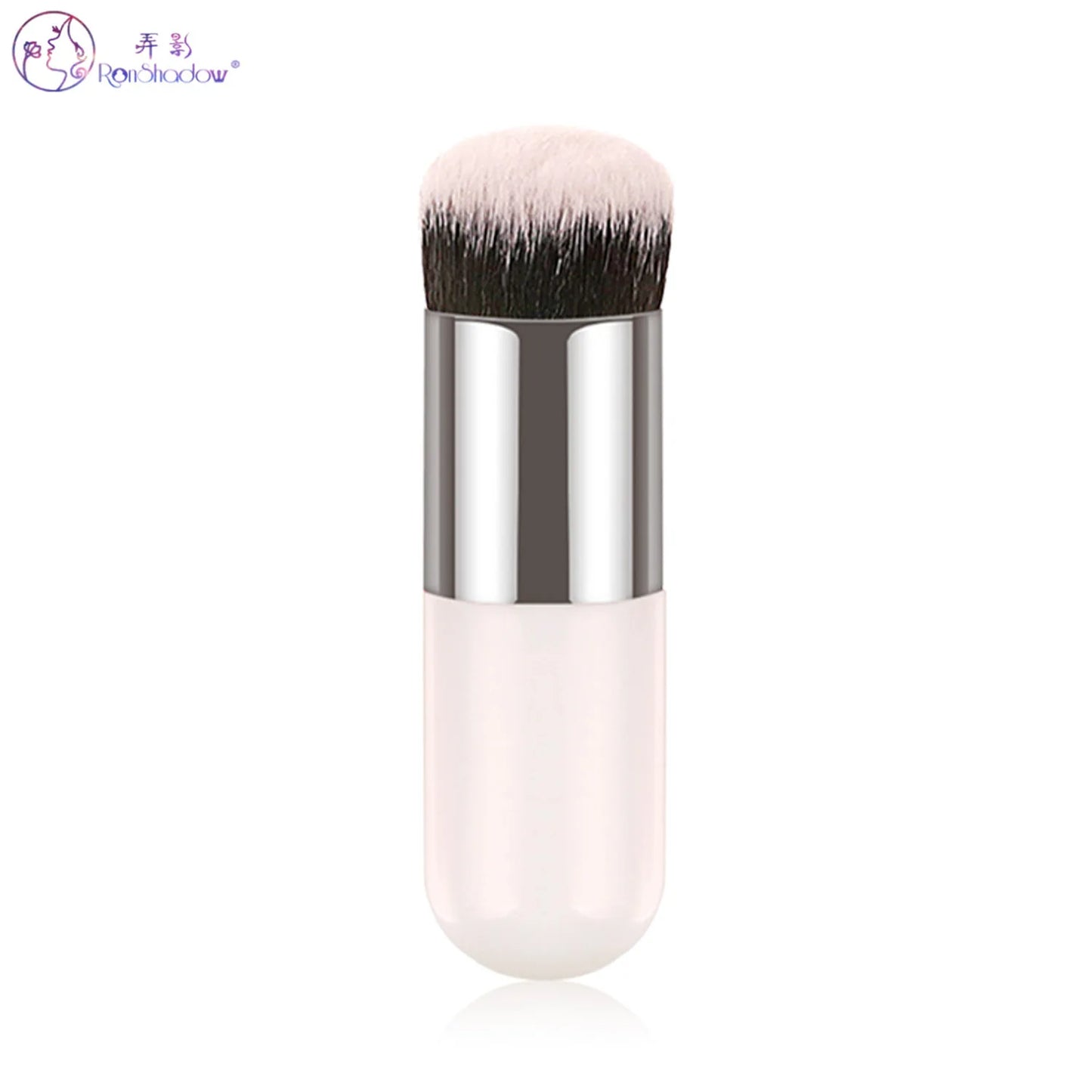 Pinceau de Maquillage Portable Ronshadow - Fond de Teint et Poudre Cosmétique, Brosse Pudgy Beauté