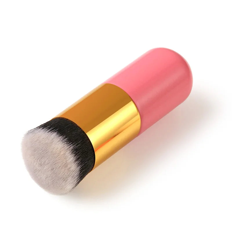 Pinceau de Maquillage Portable Ronshadow - Fond de Teint et Poudre Cosmétique, Brosse Pudgy Beauté