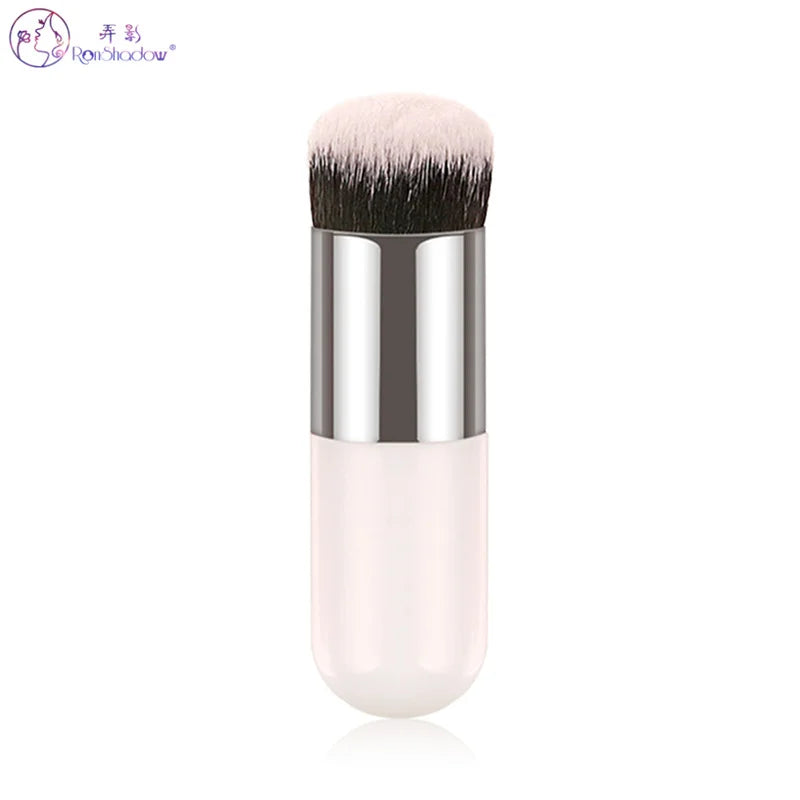 Pinceau de Maquillage Portable Ronshadow - Fond de Teint et Poudre Cosmétique, Brosse Pudgy Beauté