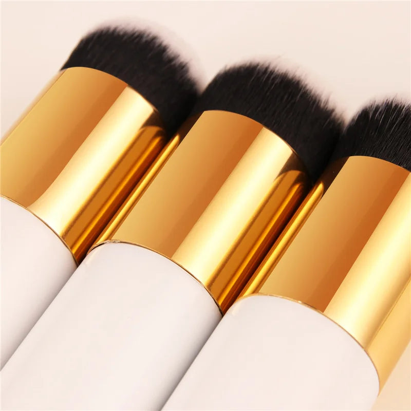 Pinceau de Maquillage Portable Ronshadow - Fond de Teint et Poudre Cosmétique, Brosse Pudgy Beauté