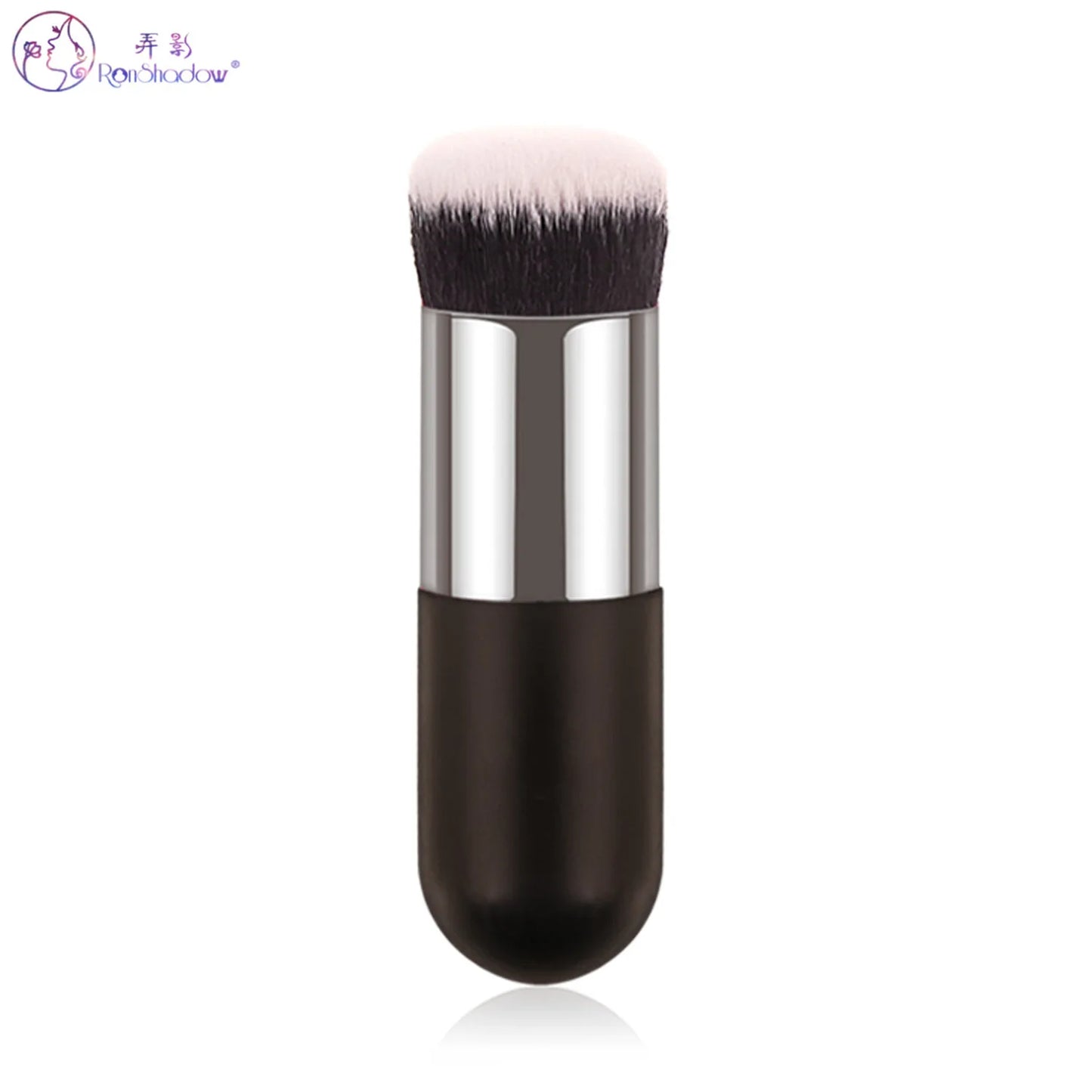 Pinceau de Maquillage Portable Ronshadow - Fond de Teint et Poudre Cosmétique, Brosse Pudgy Beauté