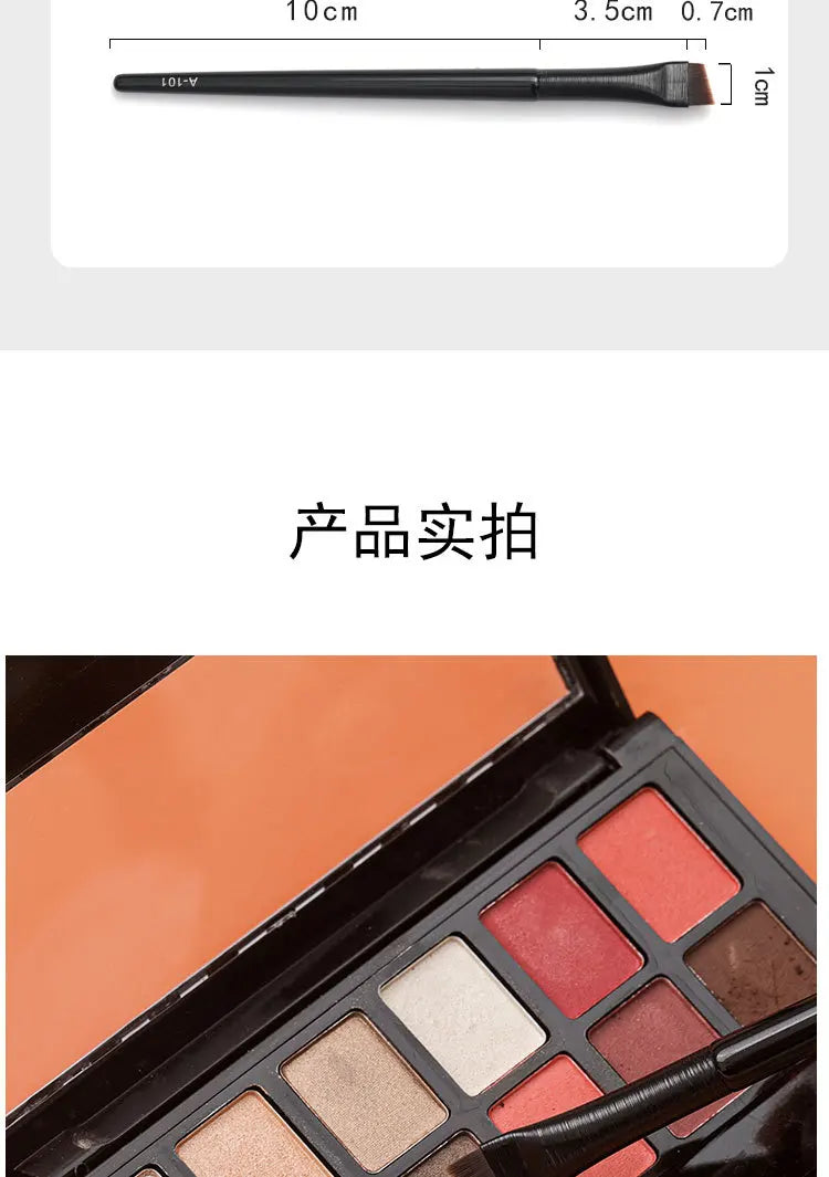 Pinceau Maquillage Ultra-Fin - Brosse Angulaire pour Eye-Liner et Sourcils, Poils Synthétiques Précis, Outil Cosmétique Professionnel.