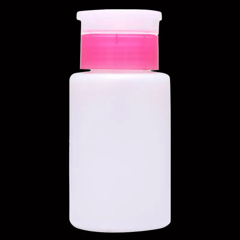 Bouteille Pompe 150ML Rose Vide pour Liquide, Alcool, Dissolvant Vernis à Ongles, Nettoyant, Distributeur, Contenant Rechargeable de Maquillage.