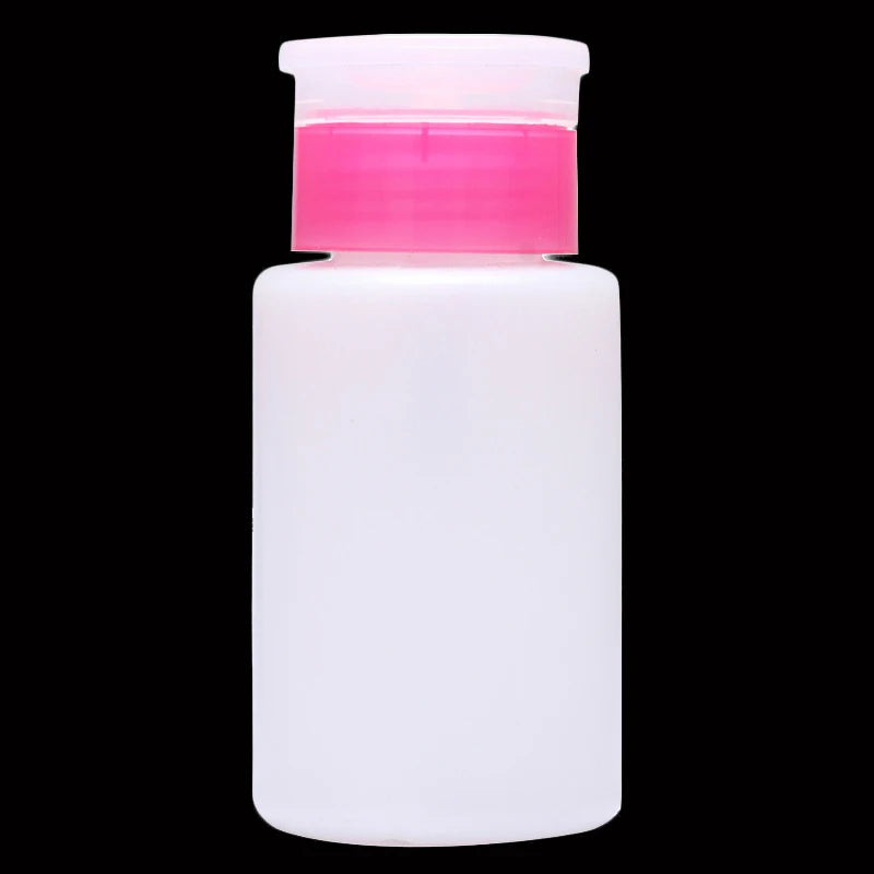Bouteille Pompe 150ML Rose Vide pour Liquide, Alcool, Dissolvant Vernis à Ongles, Nettoyant, Distributeur, Contenant Rechargeable de Maquillage.