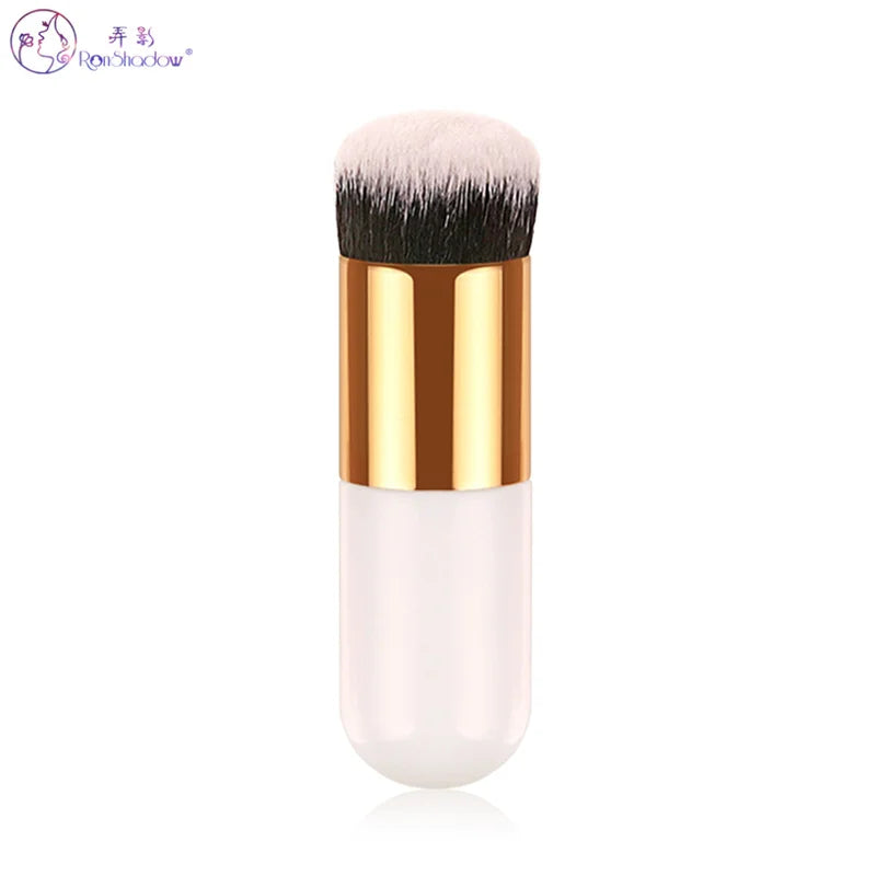 Pinceau de Maquillage Portable Ronshadow - Fond de Teint et Poudre Cosmétique, Brosse Pudgy Beauté