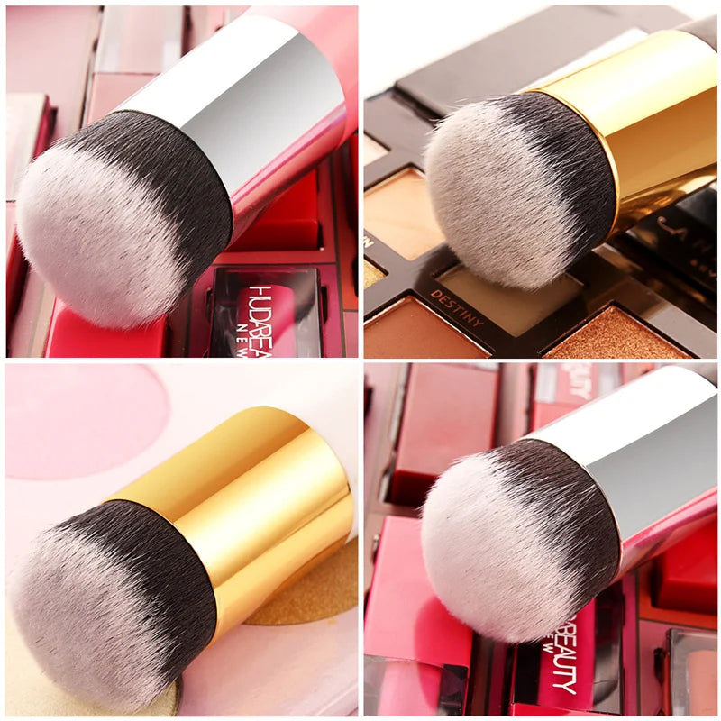 Pinceau de Maquillage Portable Ronshadow - Fond de Teint et Poudre Cosmétique, Brosse Pudgy Beauté