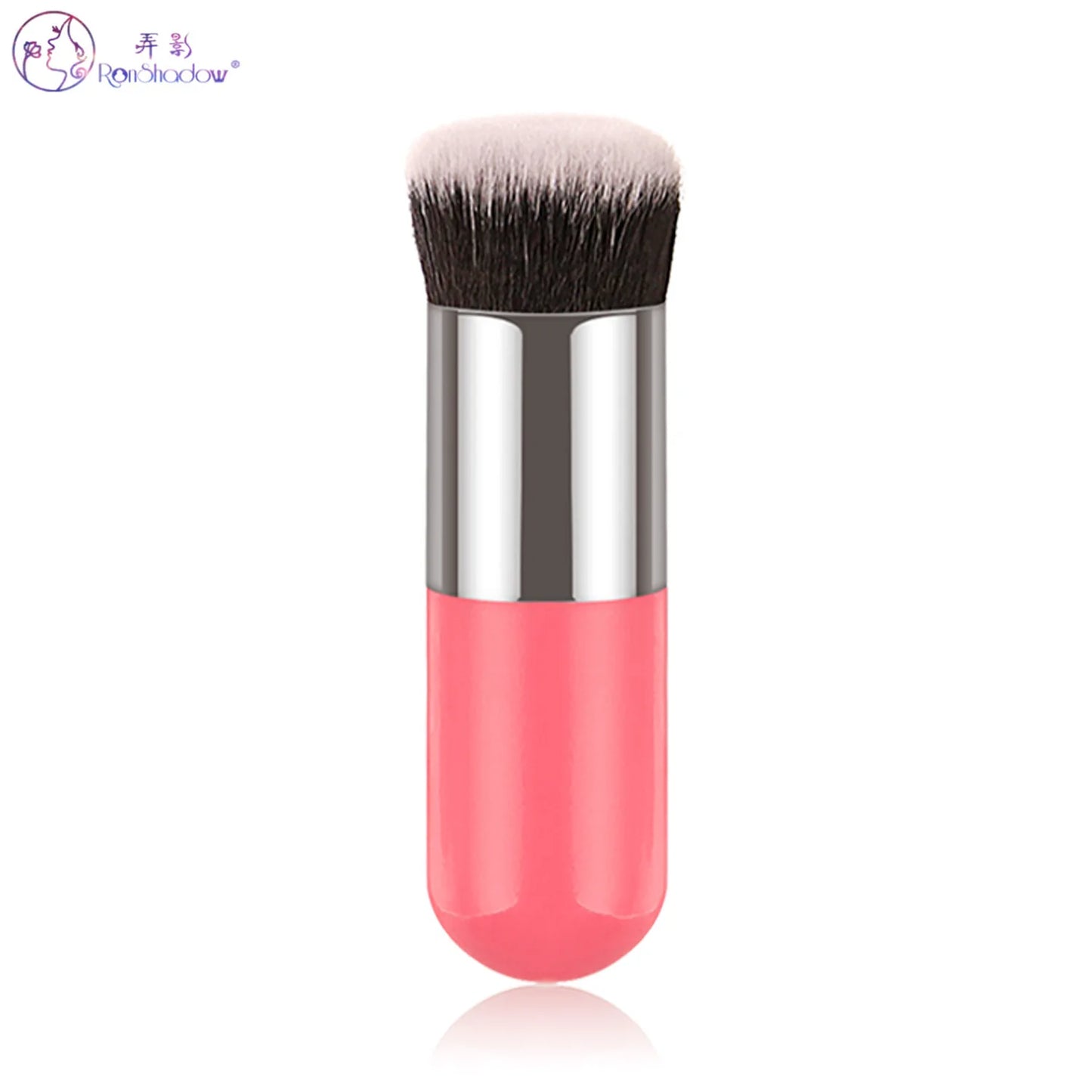 Pinceau de Maquillage Portable Ronshadow - Fond de Teint et Poudre Cosmétique, Brosse Pudgy Beauté