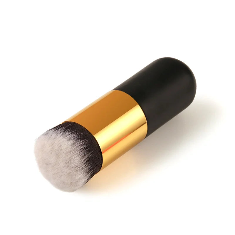 Pinceau de Maquillage Portable Ronshadow - Fond de Teint et Poudre Cosmétique, Brosse Pudgy Beauté