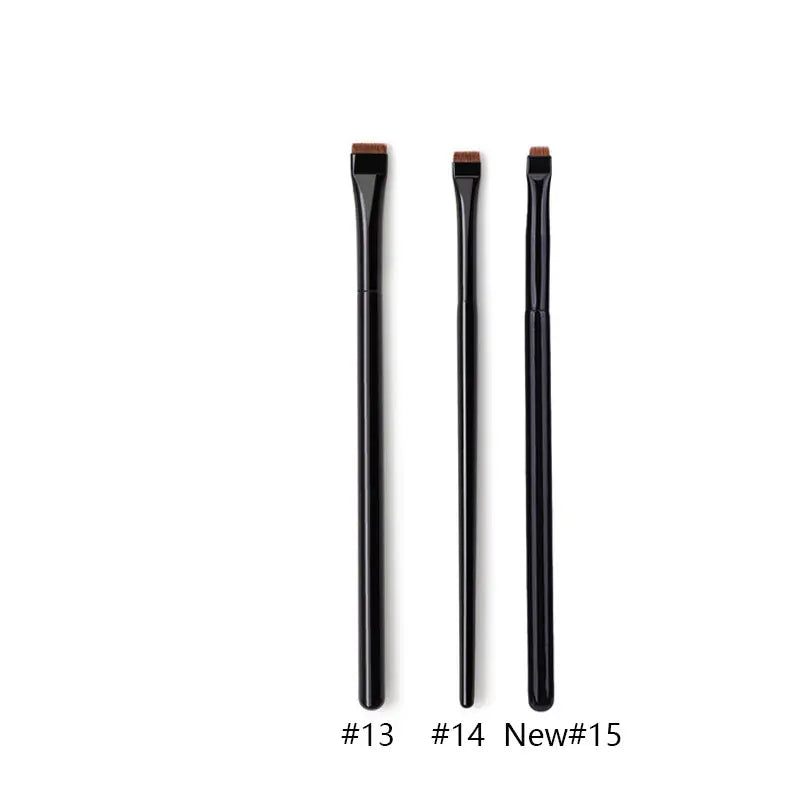Pinceau Maquillage Ultra-Fin - Brosse Angulaire pour Eye-Liner et Sourcils, Poils Synthétiques Précis, Outil Cosmétique Professionnel.