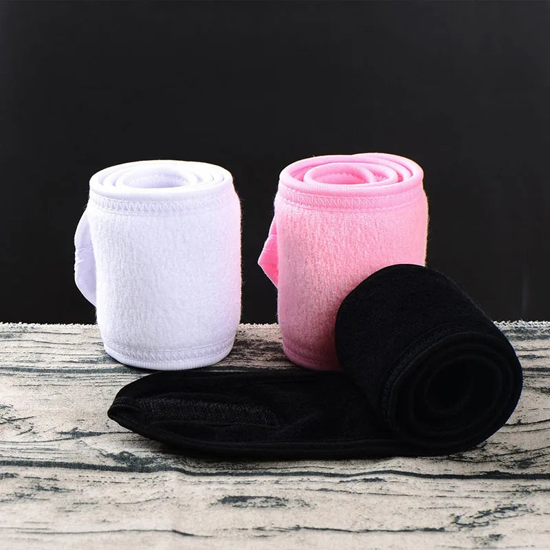 Bandeau Autocollant Large pour Femmes - Serviette de Yoga, Spa, Bain, Douche, Maquillage, Lavage du Visage, Salon Cosmétiques, Accessoires de Maquillage.