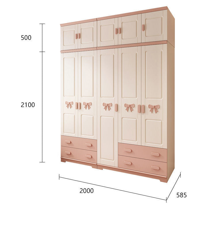 Armoire pour enfants – Meuble de rangement avec étagères, cintres et organisateur pour chambre à coucher
