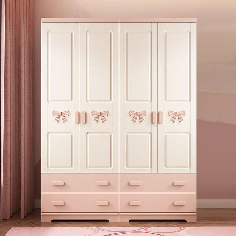 Armoire pour enfants – Meuble de rangement avec étagères, cintres et organisateur pour chambre à coucher