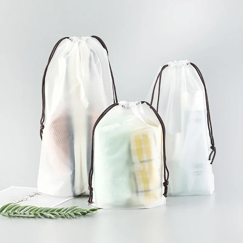 Sac de Maquillage Transparent et Étanche - Trousse de Voyage pour Femme, Kit de Beauté, Case de Toilettage, Poche de Rangement.
