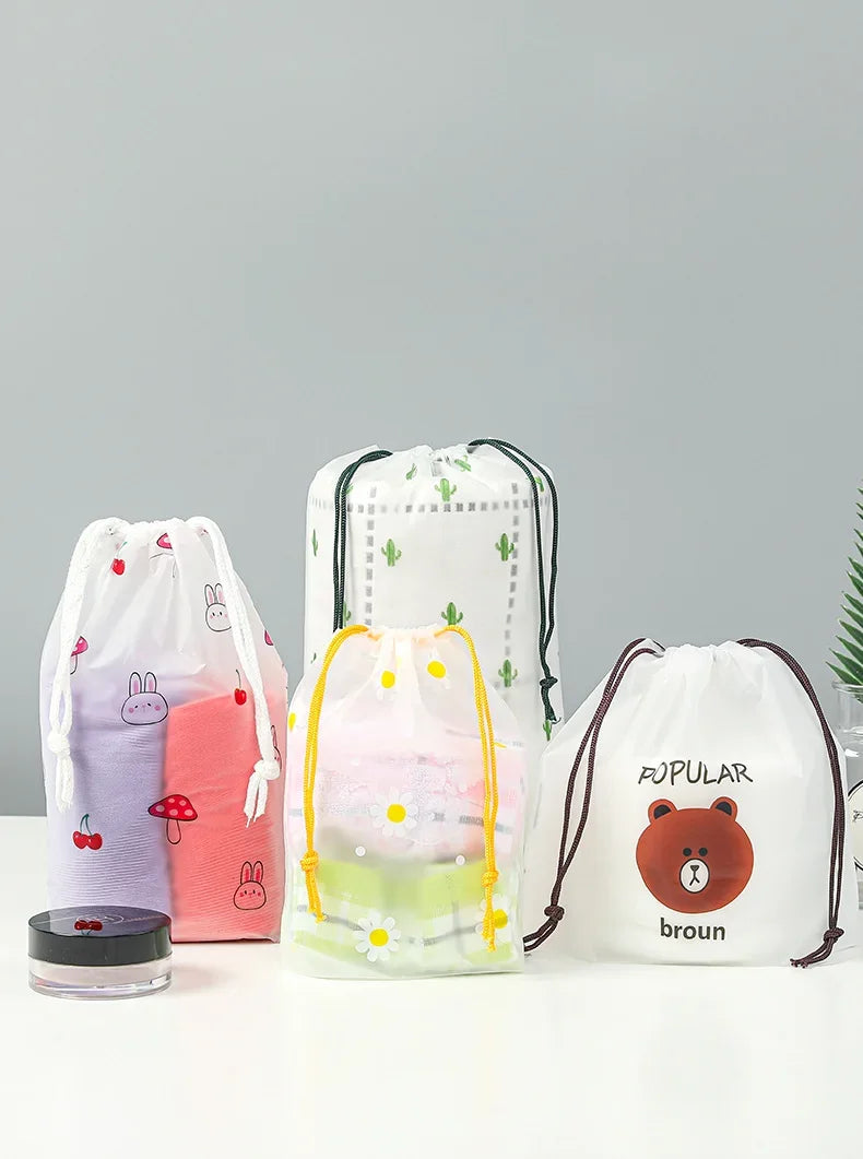 Sac de Maquillage Transparent et Étanche - Trousse de Voyage pour Femme, Kit de Beauté, Case de Toilettage, Poche de Rangement.