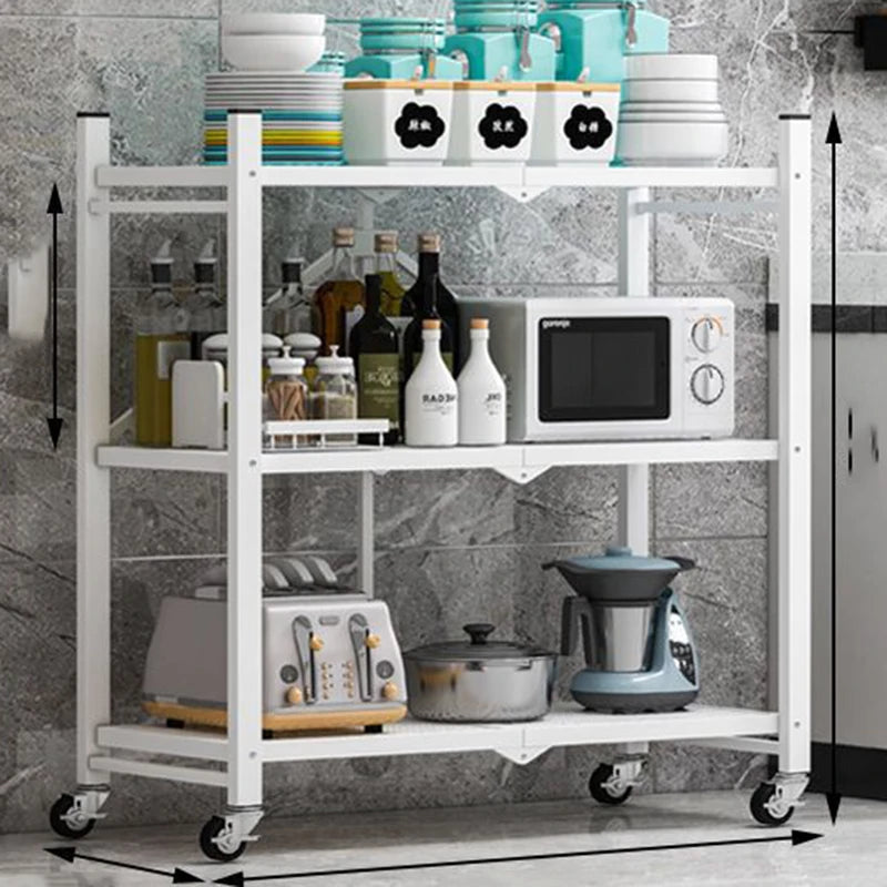 Chariots roulants avec roues - Organisateur pour salon, cuisine et extérieur - Meuble de cuisine et décoration de pièce.