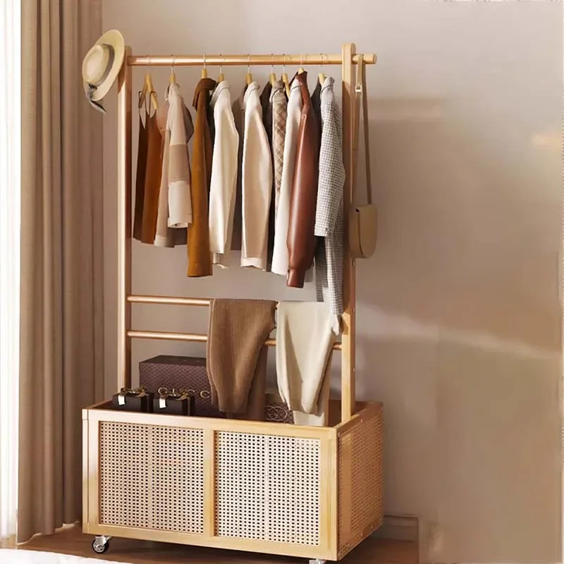 Rail multifonction avec roulettes et cintre pour pants, meubles de salon modernes,
