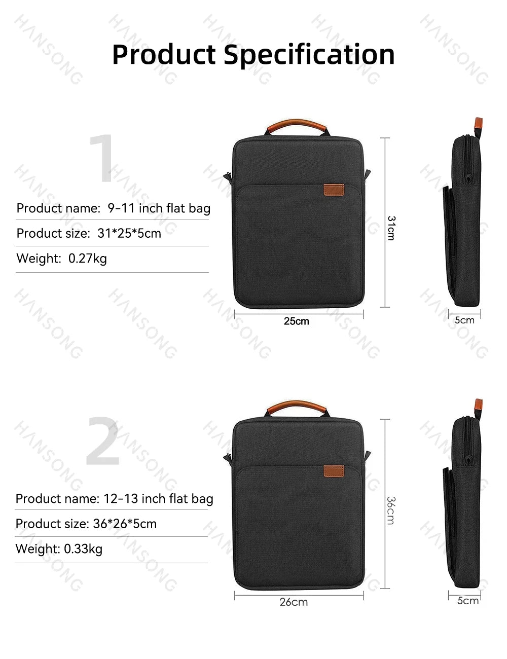 Étui de tablette pour Samsung Galaxy Tab S6 Lite, Galaxy Tab S7, iPad Pro 11, iPad 9.7, 9-11 pouces, sac à bandoulière pour transport et rangement.
