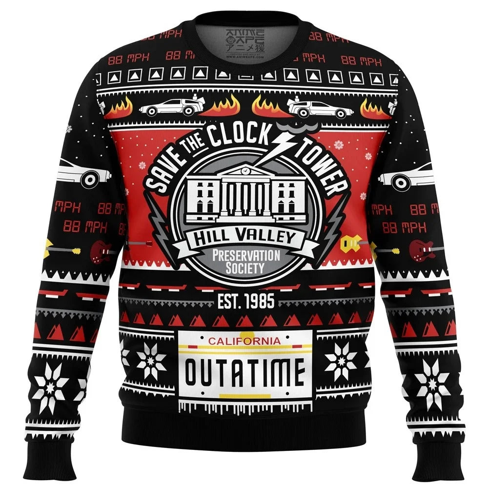 Sweatshirt Couple Automne Hiver 2024 : Pullover Dessin Animé Noël, Unisexe, Hoodie Mode 2025