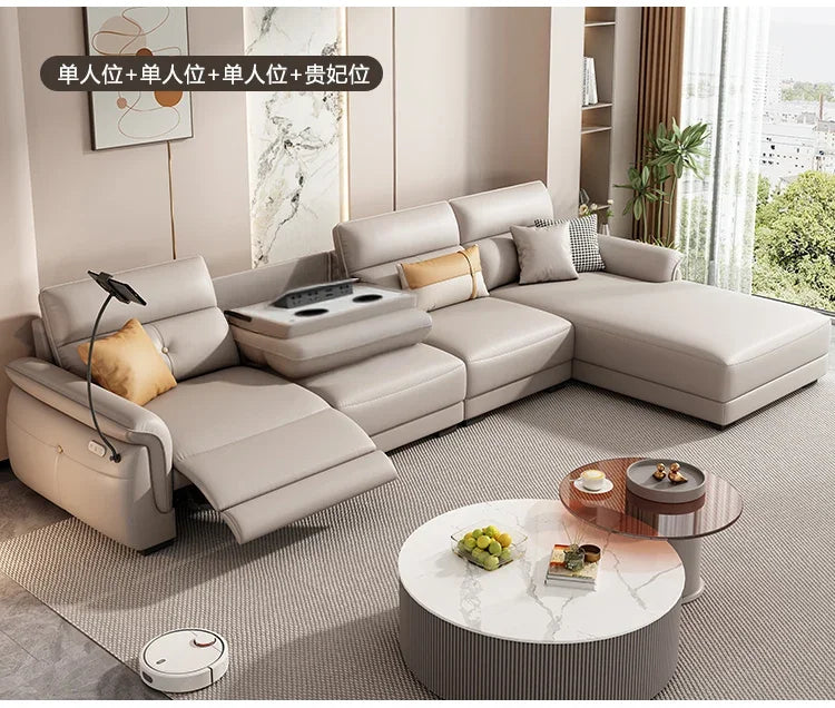 Canapé multifonction nordique – Design électrique et luxueux, ajustable et intelligent pour salon, meuble moderne