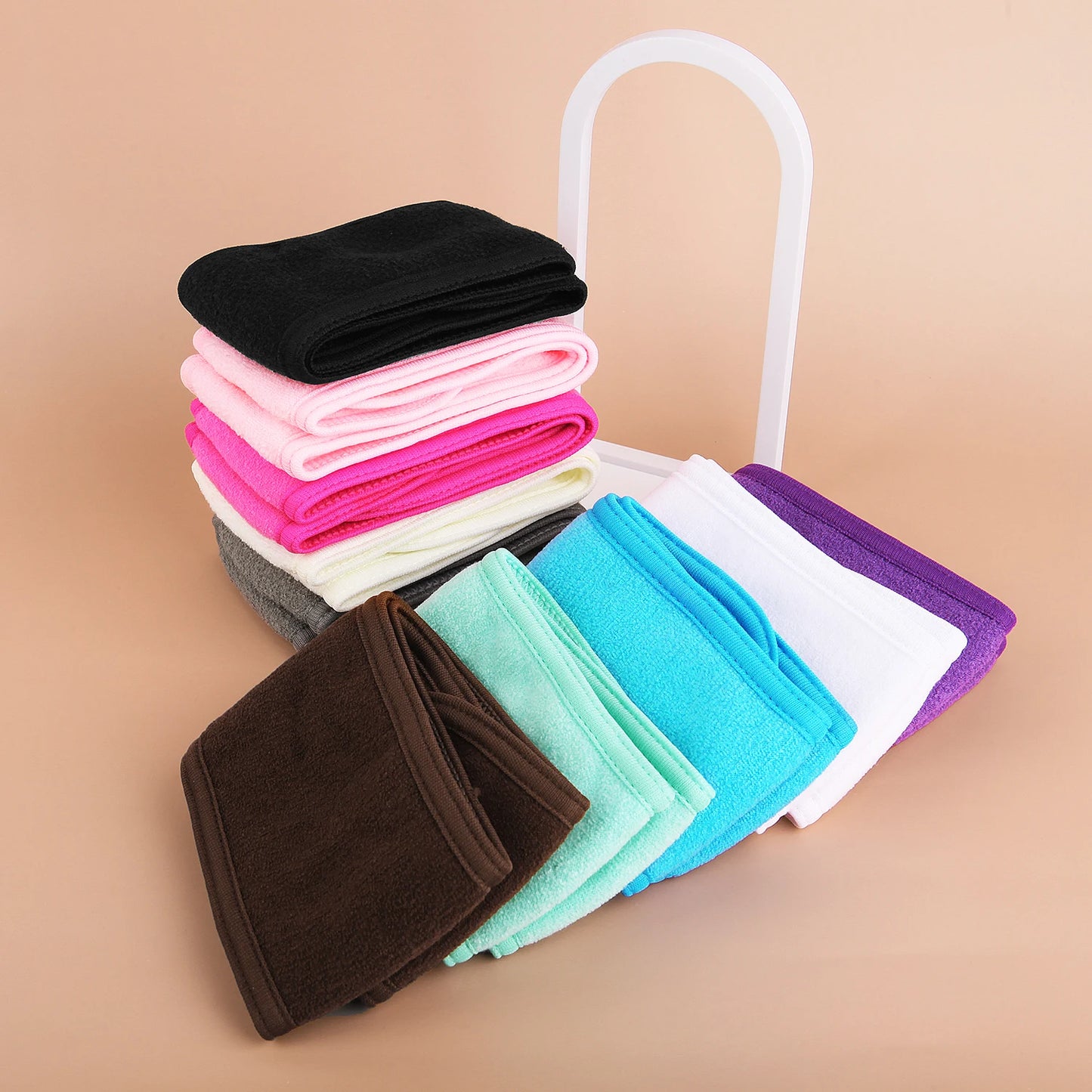Bandeau Autocollant Large pour Femmes - Serviette de Yoga, Spa, Bain, Douche, Maquillage, Lavage du Visage, Salon Cosmétiques, Accessoires de Maquillage.