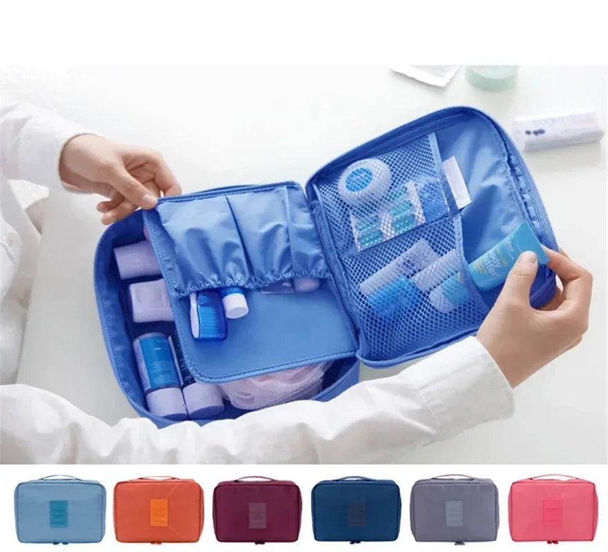 Trousse de Maquillage Grande Capacité - Organisateur Imperméable pour Femmes, Sac de Toilettes et Accessoires de Voyage