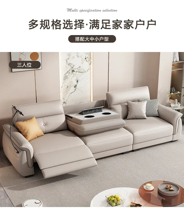 Canapé multifonction nordique – Design électrique et luxueux, ajustable et intelligent pour salon, meuble moderne