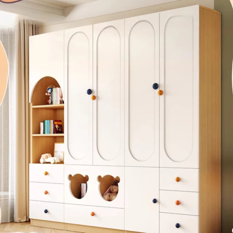 Organisateur de rangement pour enfants – Armoire, étagères pour vêtements, meuble de chambre, mobilier de rangement pour enfants CY50CW