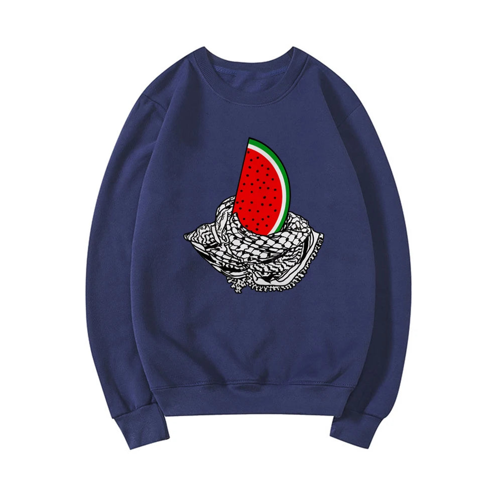 Sweatshirt unisexe "Ceci n'est pas une pastèque" avec capuche, inspiré de l'art et du streetwear, imprimé "Peace and Love". Pull confortable et tendance.