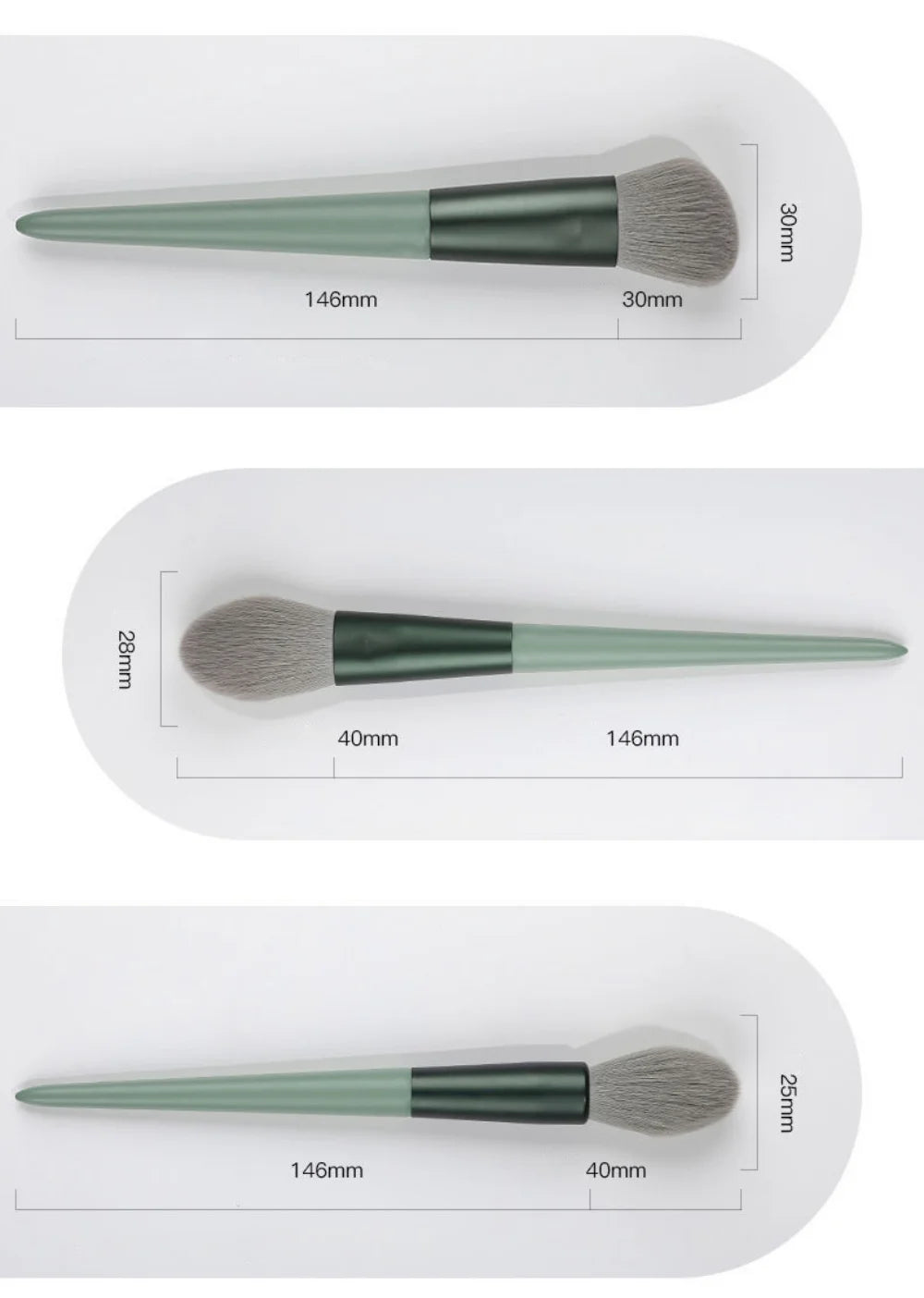 Pinceaux de maquillage pour femmes, fond de teint, ombre à paupières, poudre cosmétique, fard à joues, outils de maquillage, 13 pièces