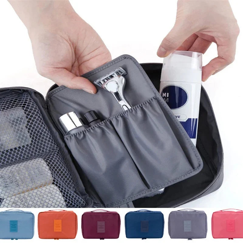 Trousse de Maquillage Grande Capacité - Organisateur Imperméable pour Femmes, Sac de Toilettes et Accessoires de Voyage