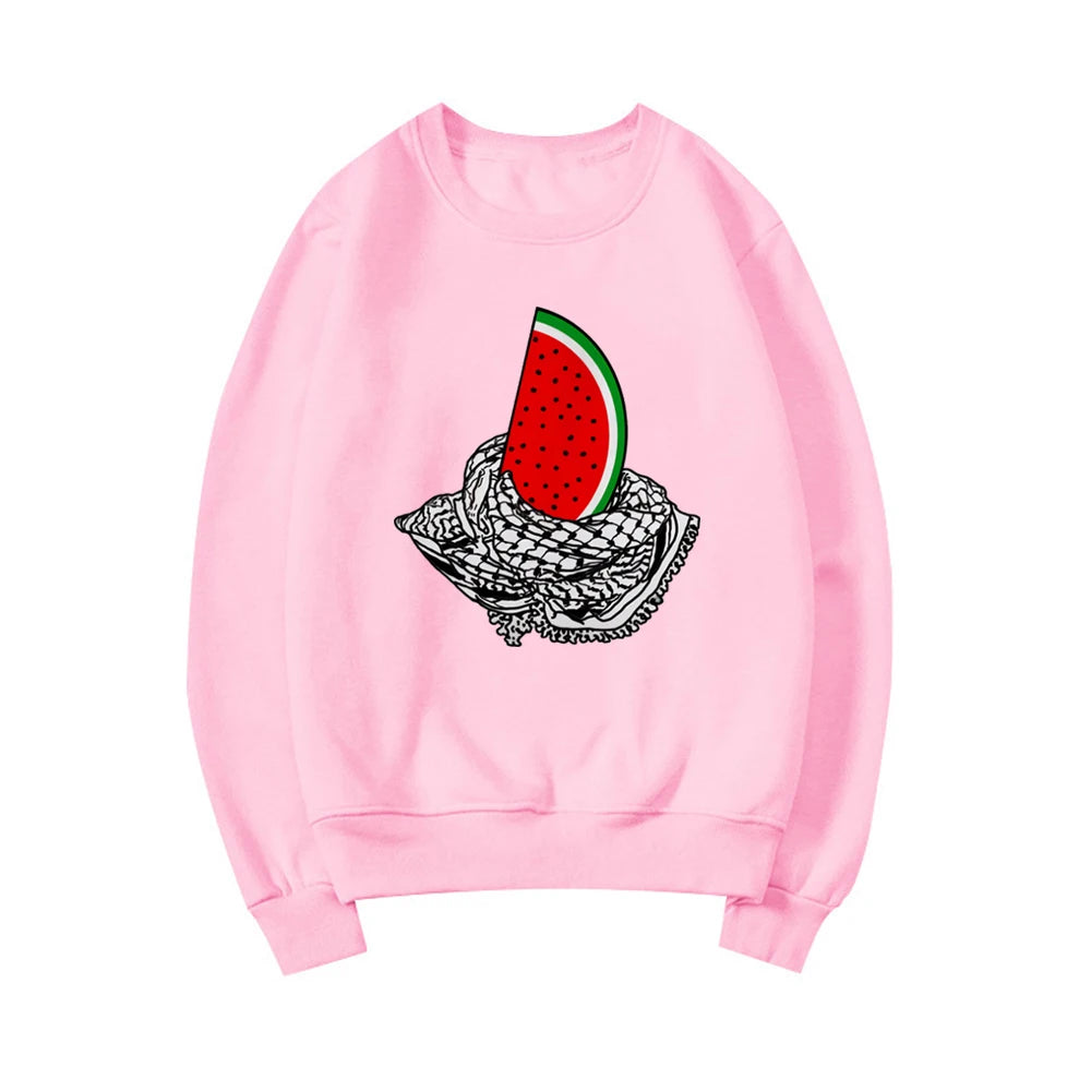 Sweatshirt unisexe "Ceci n'est pas une pastèque" avec capuche, inspiré de l'art et du streetwear, imprimé "Peace and Love". Pull confortable et tendance.