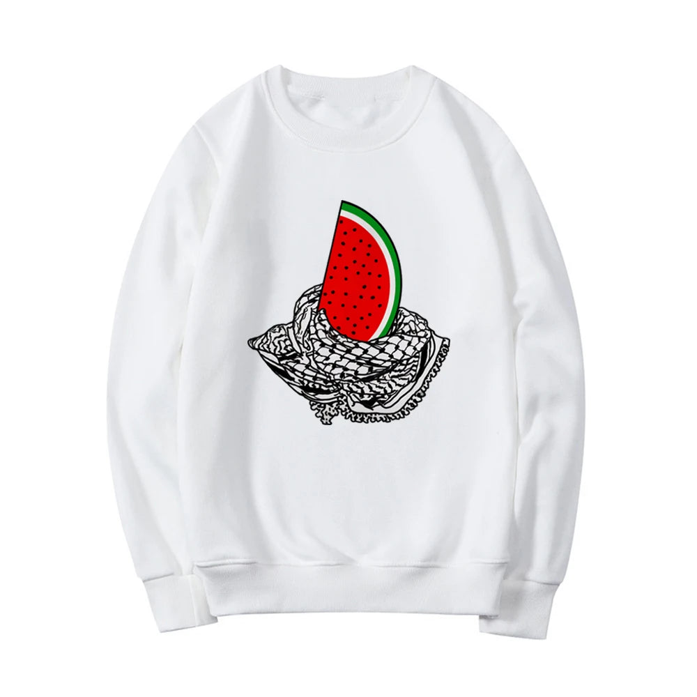Sweatshirt unisexe "Ceci n'est pas une pastèque" avec capuche, inspiré de l'art et du streetwear, imprimé "Peace and Love". Pull confortable et tendance.