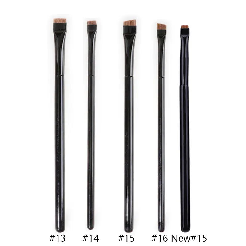 Pinceau Maquillage Ultra-Fin - Brosse Angulaire pour Eye-Liner et Sourcils, Poils Synthétiques Précis, Outil Cosmétique Professionnel.