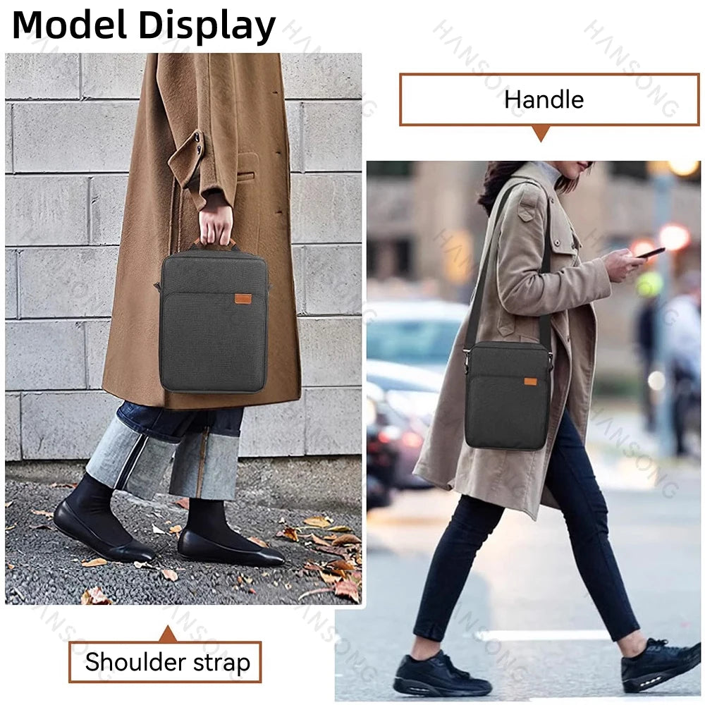 Étui de tablette pour Samsung Galaxy Tab S6 Lite, Galaxy Tab S7, iPad Pro 11, iPad 9.7, 9-11 pouces, sac à bandoulière pour transport et rangement.