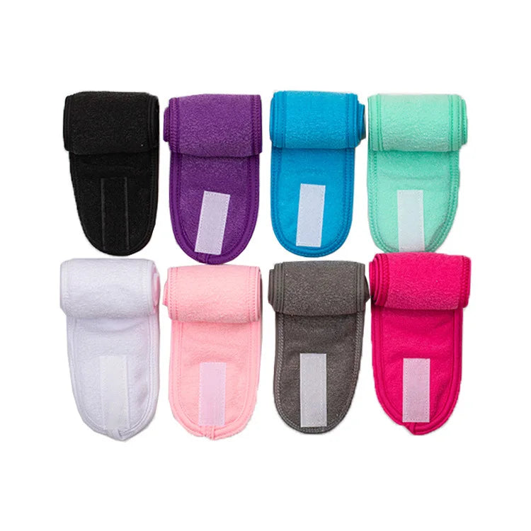 Bandeau Autocollant Large pour Femmes - Serviette de Yoga, Spa, Bain, Douche, Maquillage, Lavage du Visage, Salon Cosmétiques, Accessoires de Maquillage.