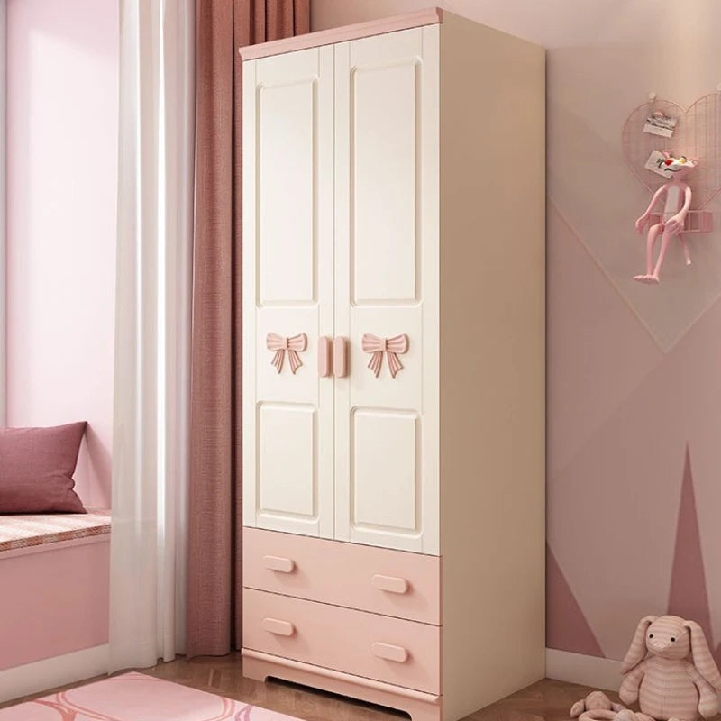 Armoire pour enfants – Meuble de rangement avec étagères, cintres et organisateur pour chambre à coucher