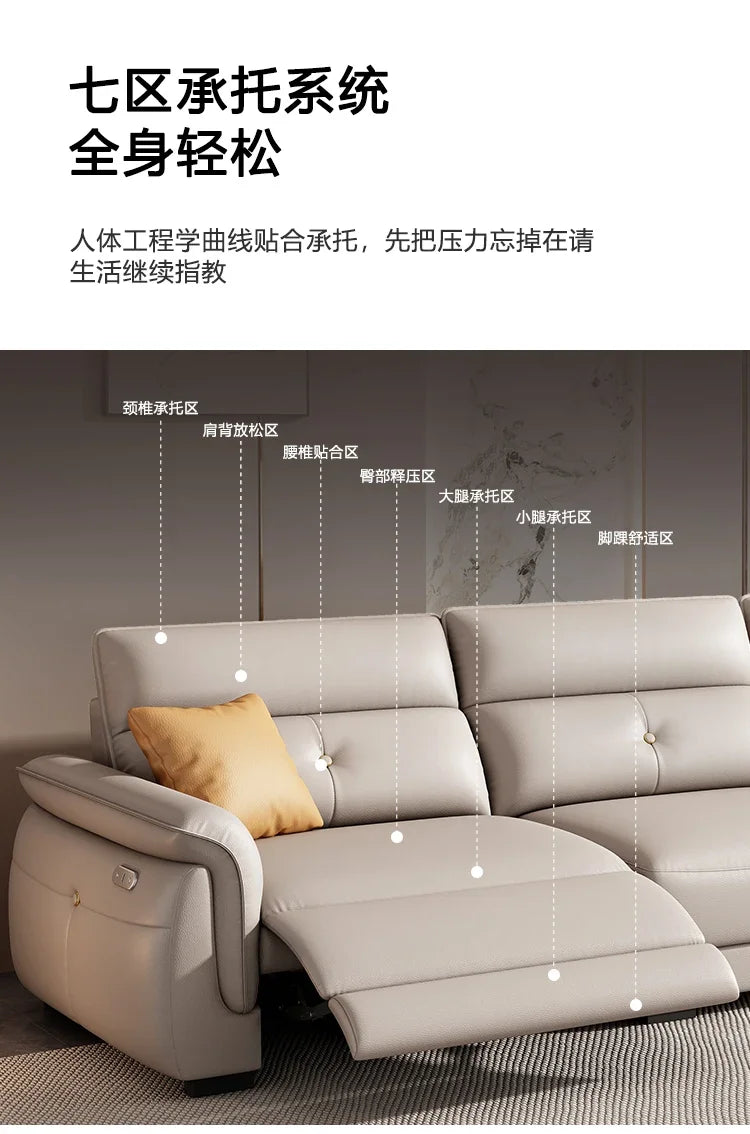 Canapé multifonction nordique – Design électrique et luxueux, ajustable et intelligent pour salon, meuble moderne