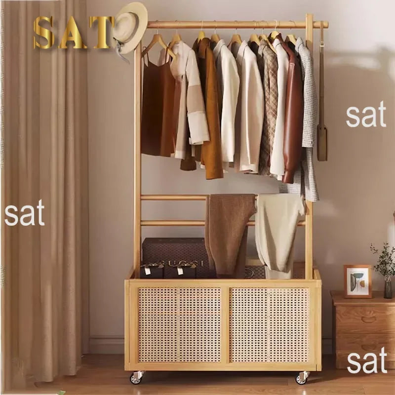 Rail multifonction avec roulettes et cintre pour pants, meubles de salon modernes,