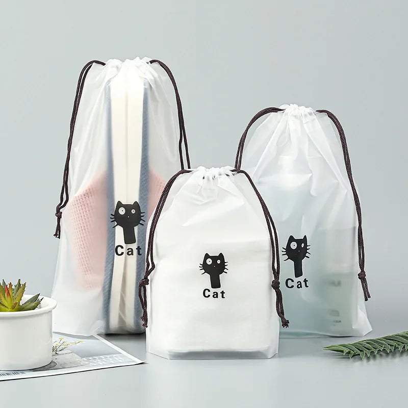 Sac de Maquillage Transparent et Étanche - Trousse de Voyage pour Femme, Kit de Beauté, Case de Toilettage, Poche de Rangement.