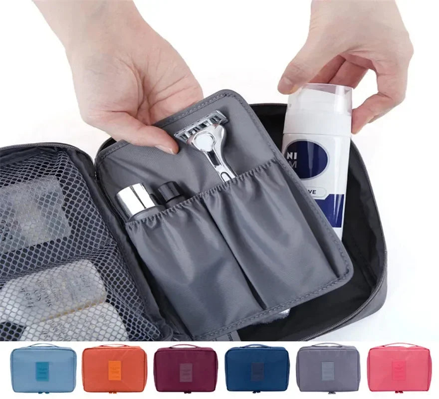 Trousse de Maquillage Grande Capacité - Organisateur Imperméable pour Femmes, Sac de Toilettes et Accessoires de Voyage