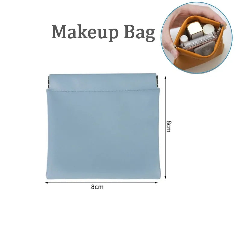 Boîte Organisatrice de Maquillage - Rangement pour Cotons-Tiges, Bijoux et Produits Cosmétiques, Boîte en Plastique