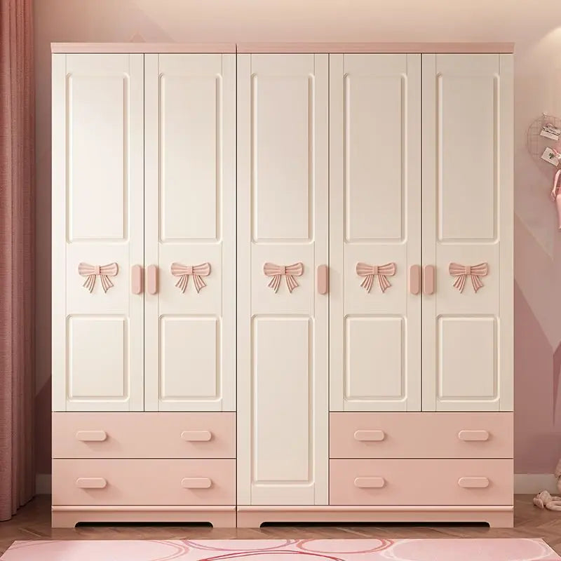 Armoire pour enfants – Meuble de rangement avec étagères, cintres et organisateur pour chambre à coucher