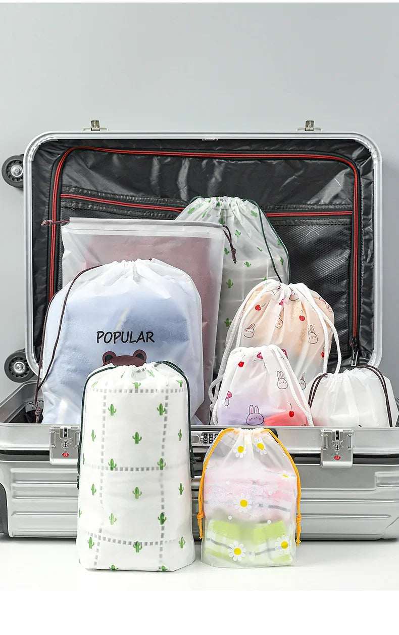 Sac de Maquillage Transparent et Étanche - Trousse de Voyage pour Femme, Kit de Beauté, Case de Toilettage, Poche de Rangement.