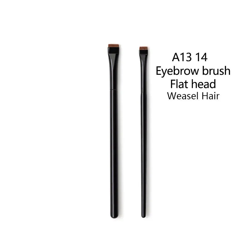 Pinceau Maquillage Ultra-Fin - Brosse Angulaire pour Eye-Liner et Sourcils, Poils Synthétiques Précis, Outil Cosmétique Professionnel.