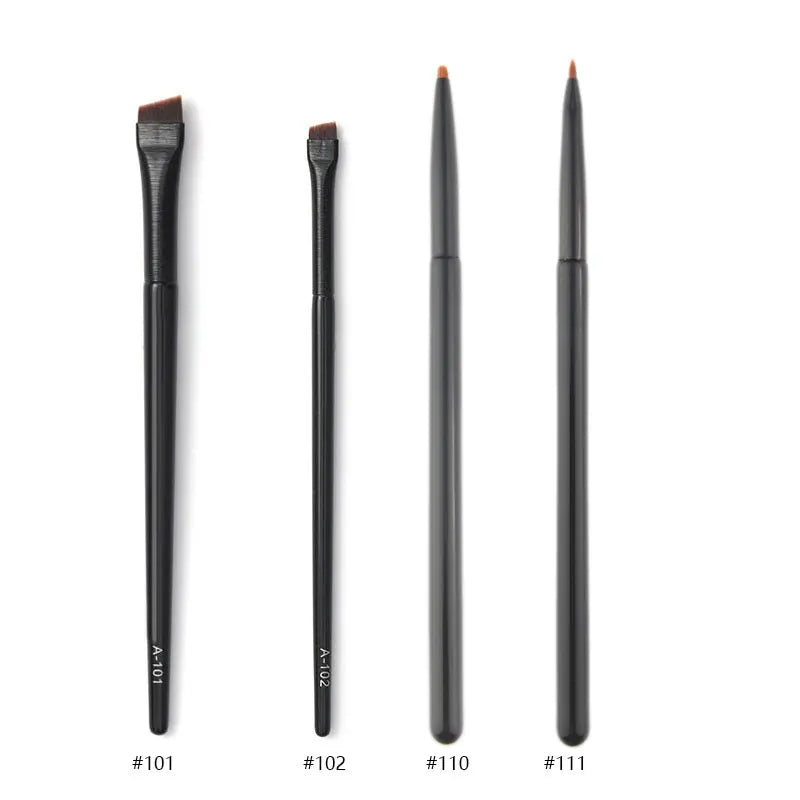 Pinceau Maquillage Ultra-Fin - Brosse Angulaire pour Eye-Liner et Sourcils, Poils Synthétiques Précis, Outil Cosmétique Professionnel.