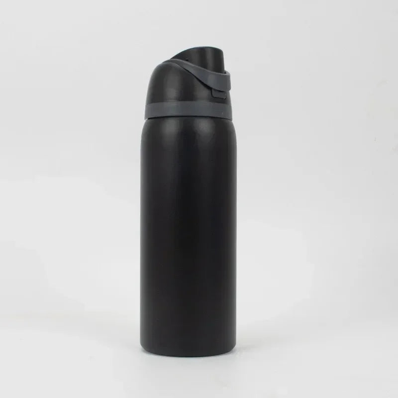 Gourde Thermos 32oz en Acier Inoxydable 304 avec Paille, Bouteille d'Eau Vacuum Isotherme pour Sports en Extérieur et Voiture